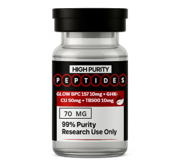GLOW (BPC 157 10mg + GHK-CU 50mg + TB500 10mg) 70mg